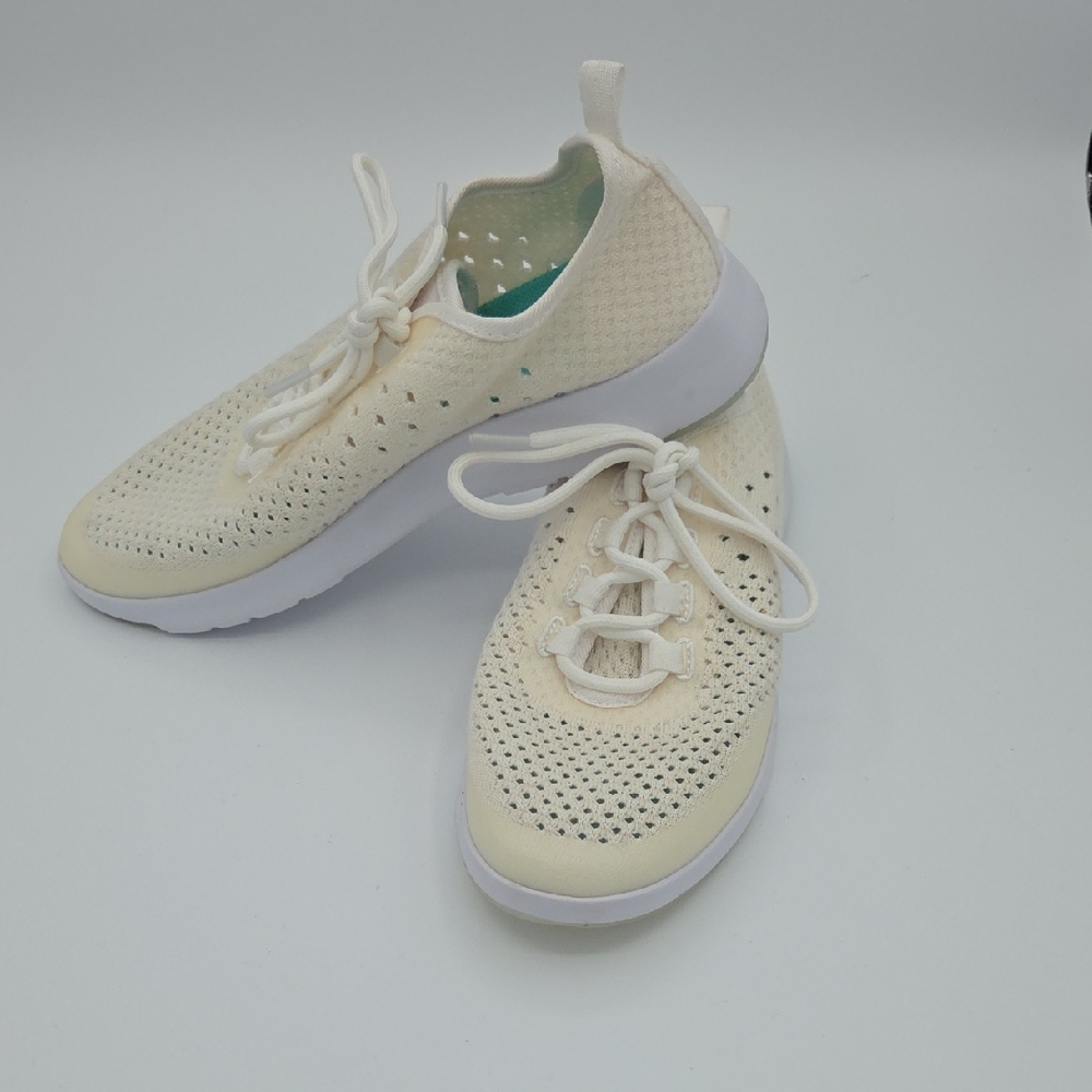 EMU Australia Miki Wool Sneakers Cream White Knit Trainers W12497 Womens 8